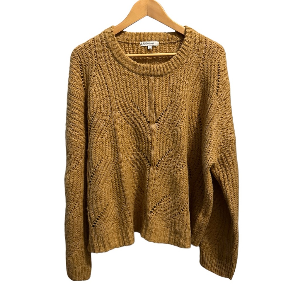 Madewell Charley Alpaca Blend Pullover Sweater in Tan Brown - Size 2X
